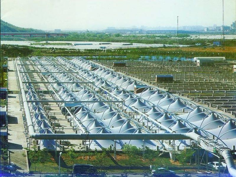 膜结构污水池加盖