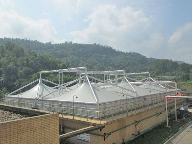 膜结构污水池加盖